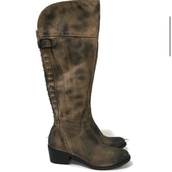 Vince Camuto BilcoAntiqued Distressed Studded Boot - Picture 1 of 11